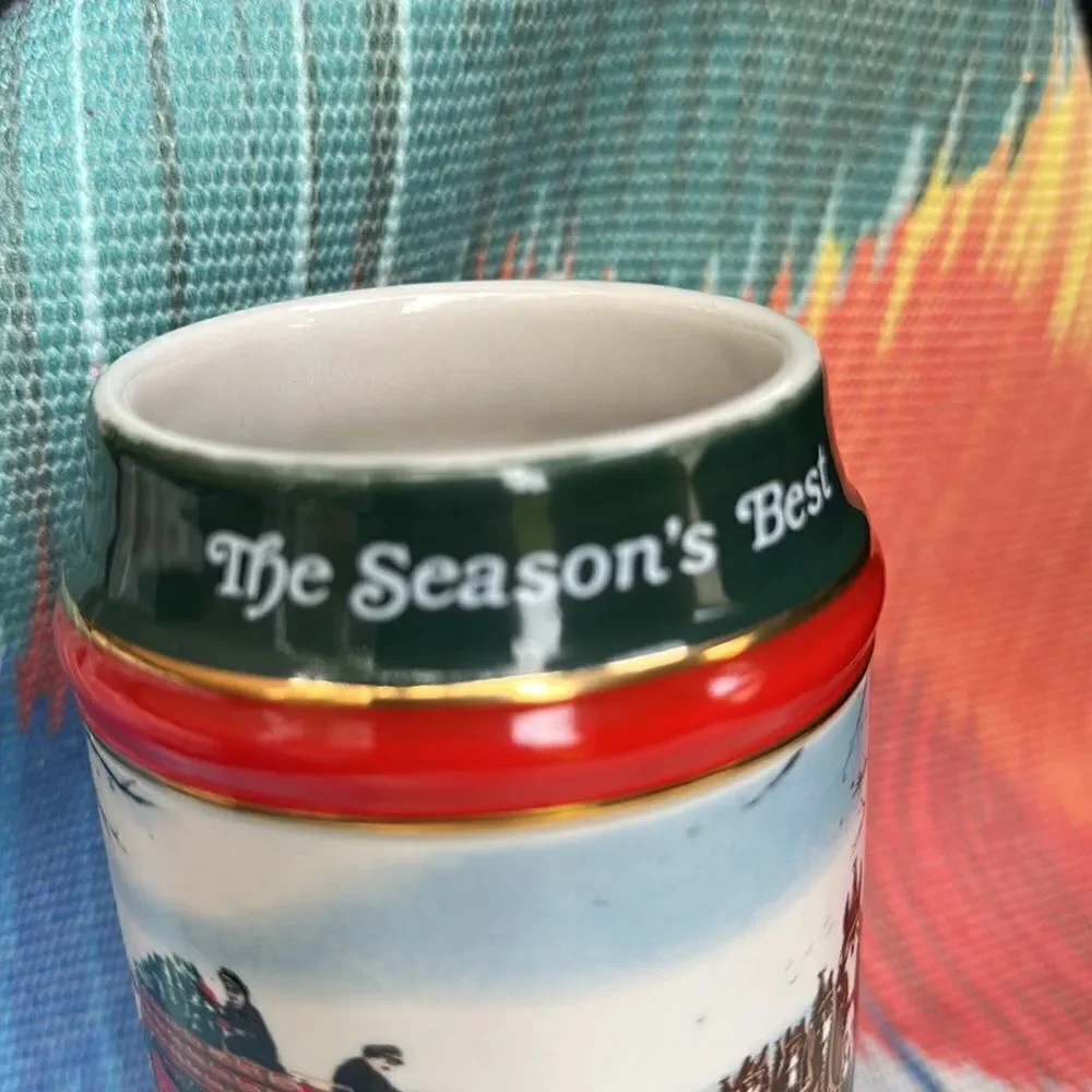 Vintage 1991 Budweiser Beer Stein “The Seasons Best” Clydesdale